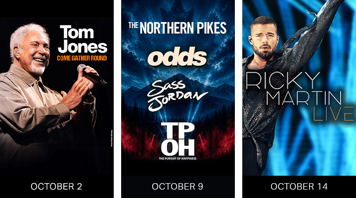 Tom Jones, The Northern Pikes, ODDS, Sass Jordan and The Pursuit of Happiness & Ricky Martin at OLG Stage Fallsview Casino