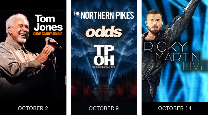 Tom Jones, The Northern Pikes, ODDS, Sass Jordan and The Pursuit of Happiness & Ricky Martin at OLG Stage Fallsview Casino
