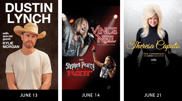 Dustin Lynch, Steve Neil, Stephen Pearcy and Theresa Caputo at Fallsview Casino