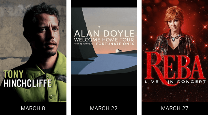 Tony Hinchcliffe, Alan Doyle & Reba at Fallsview Casino