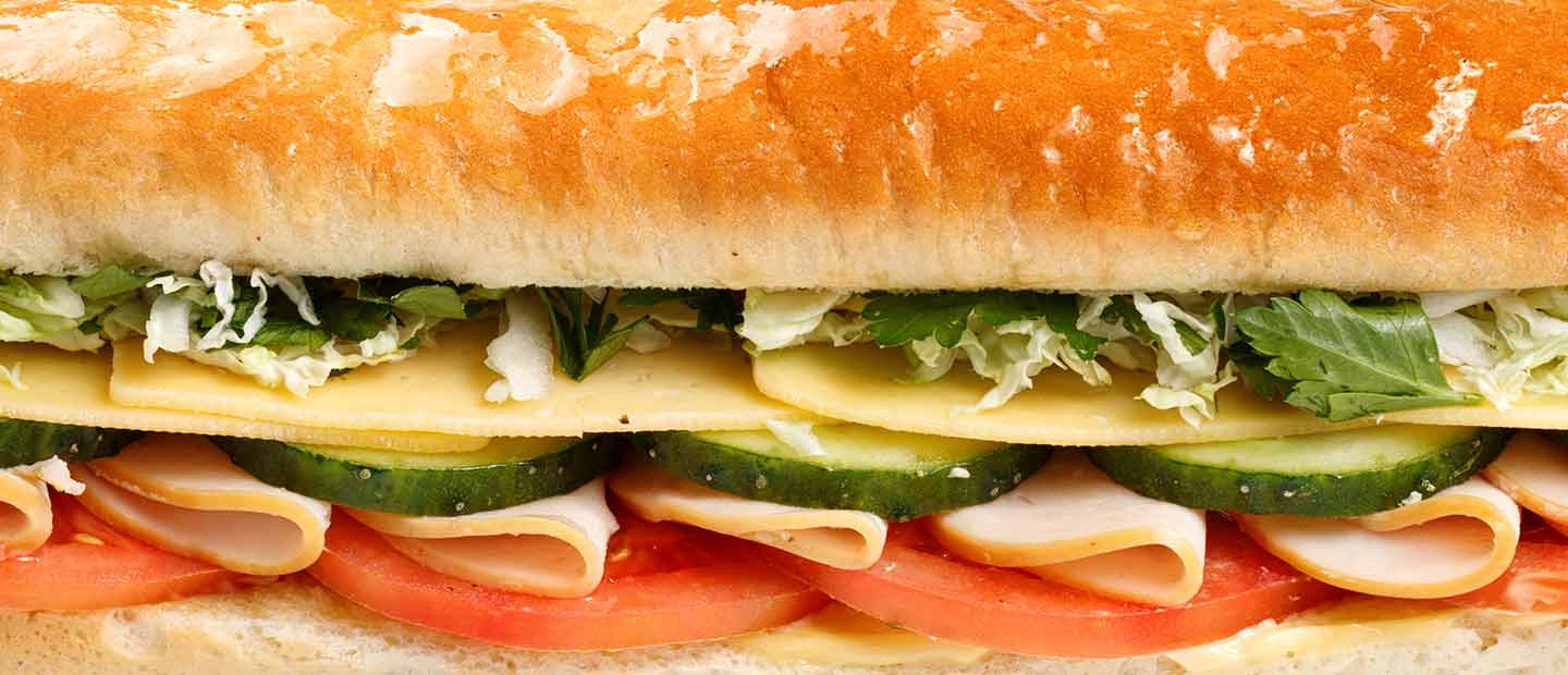 subway sandwich close up