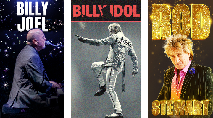Billy Joel, Billy Idol, Rod Stewart
